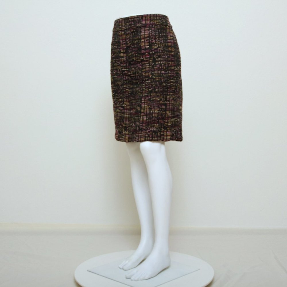 Elegant Multicolor Tweed Skirt